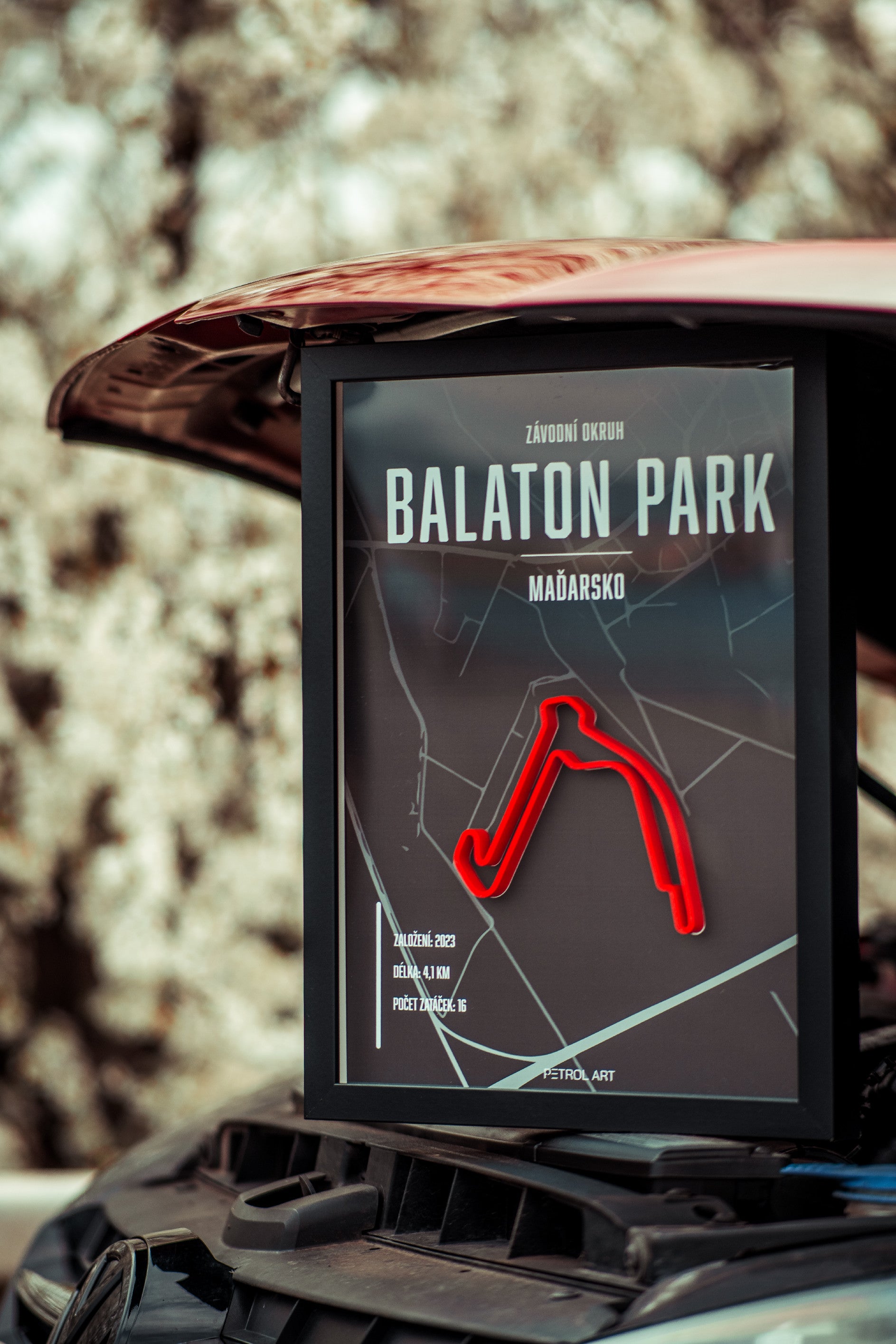 3D obraz závodní okruh Balaton park