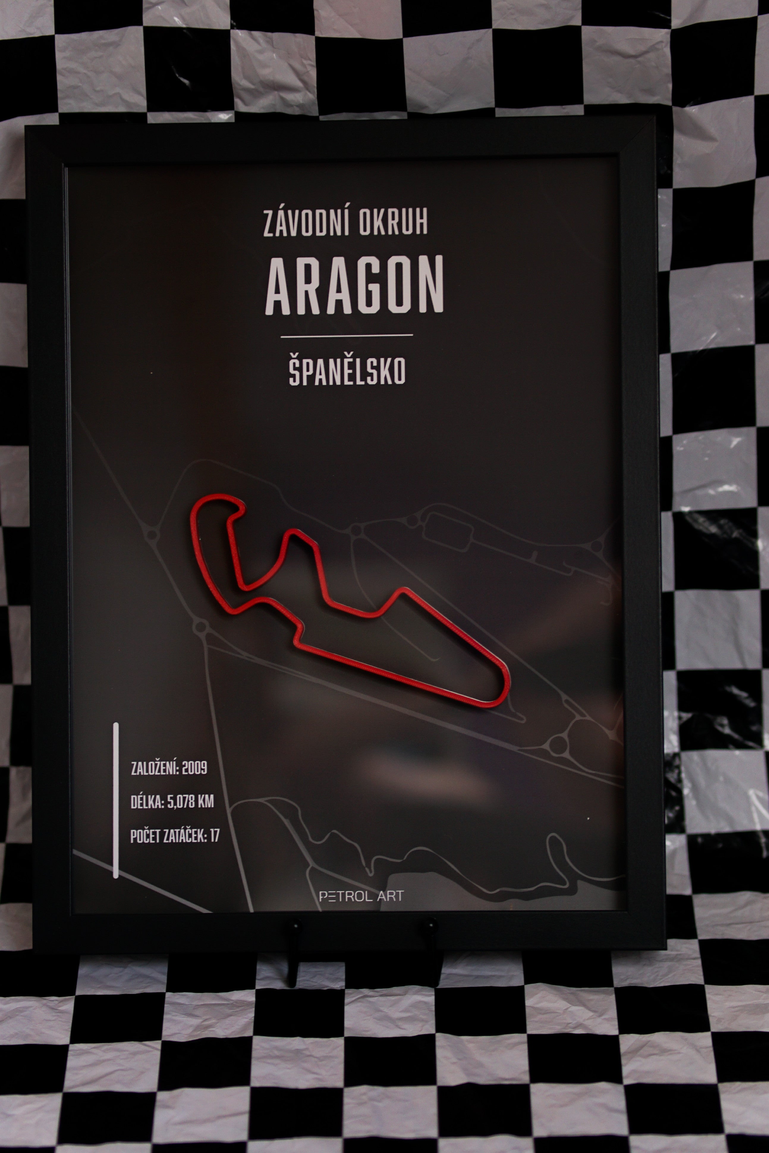 3D obraz závodní okruh Aragon
