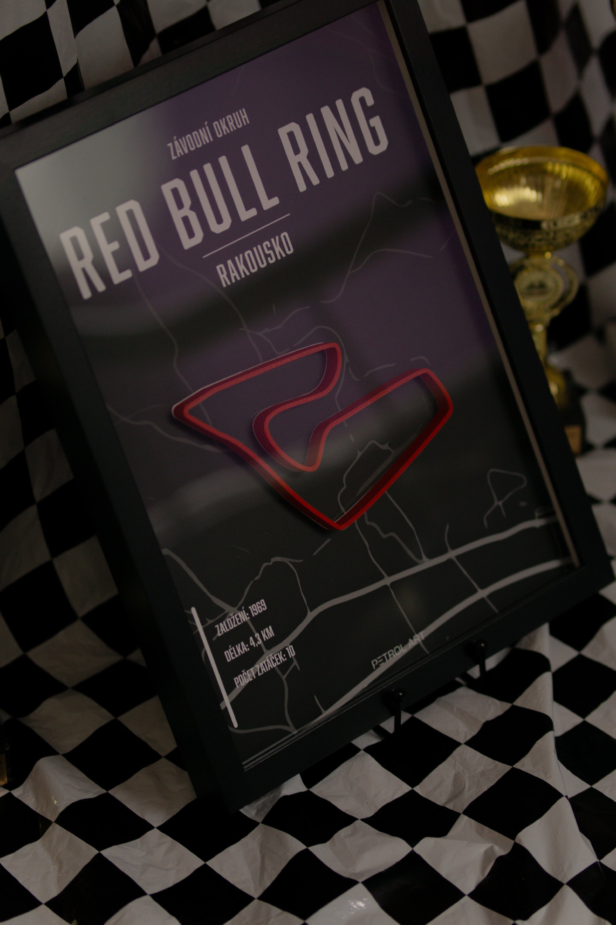 3D obraz závodní okruh Red bull ring