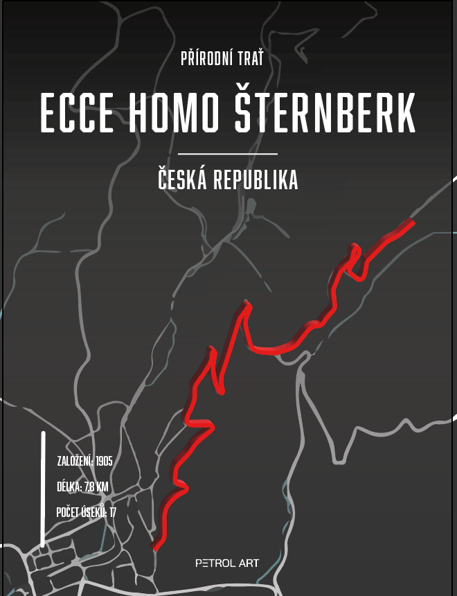 3D obraz závod do vrchu Ecce Homo Šternberk