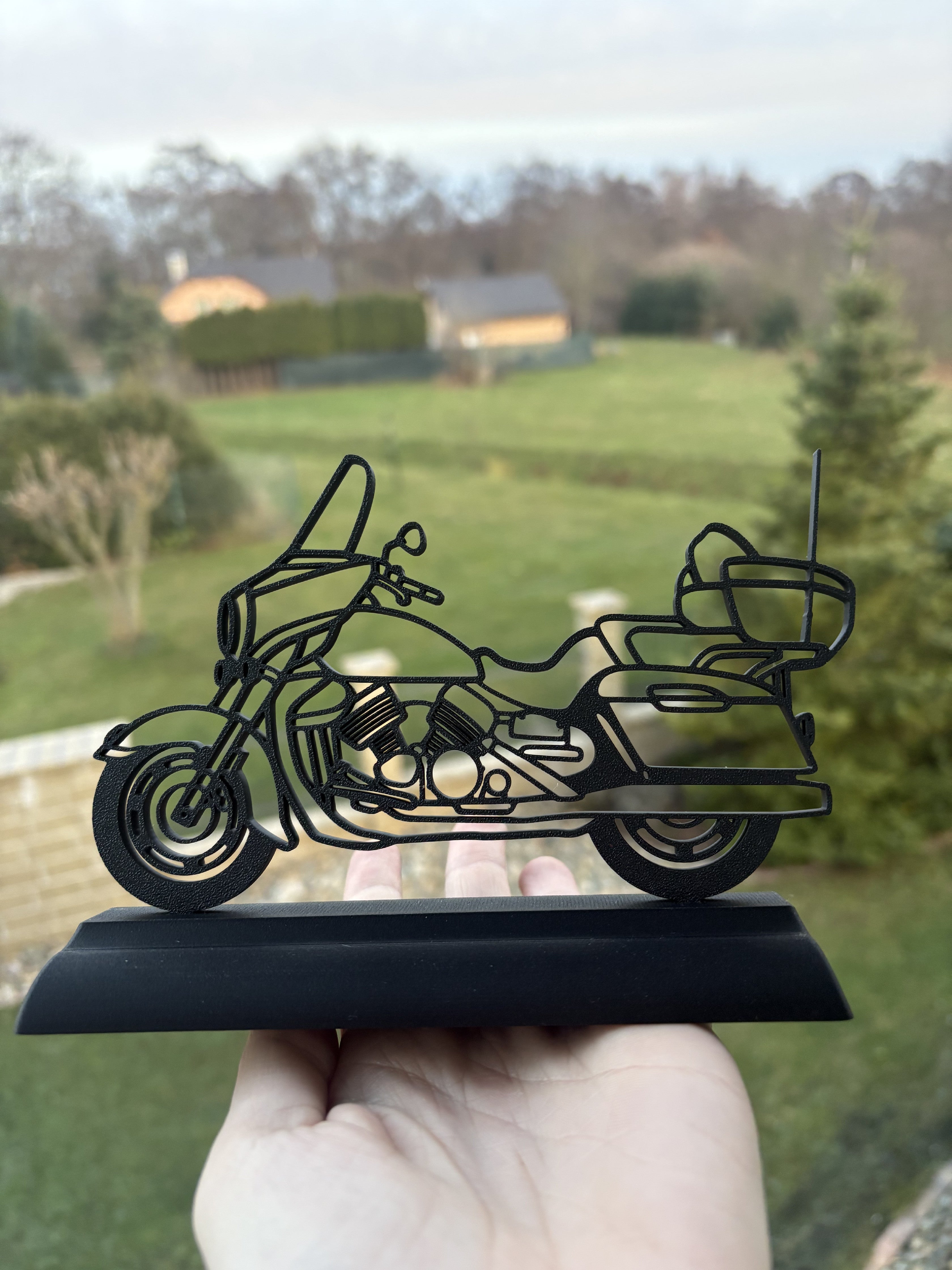 Royal Star XVZ 1300 Venture model - silueta se stojánkem