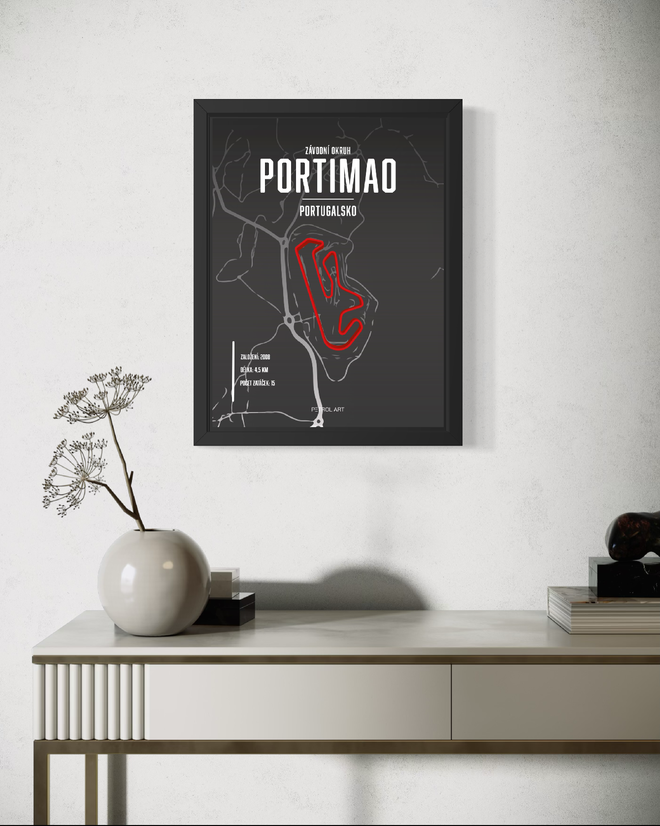 3D obraz Závodní okruh Portimao