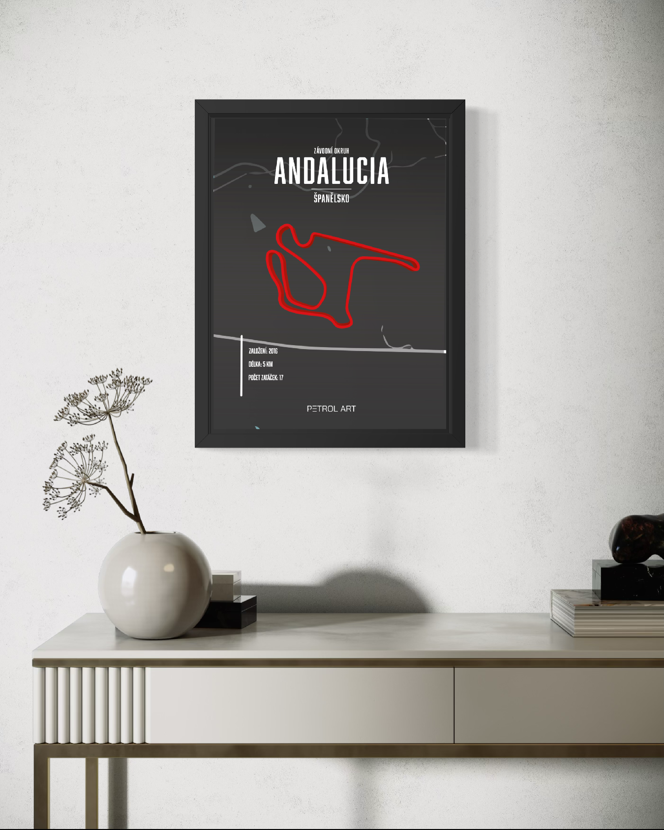 3D obraz Závodní okruh Andalucia