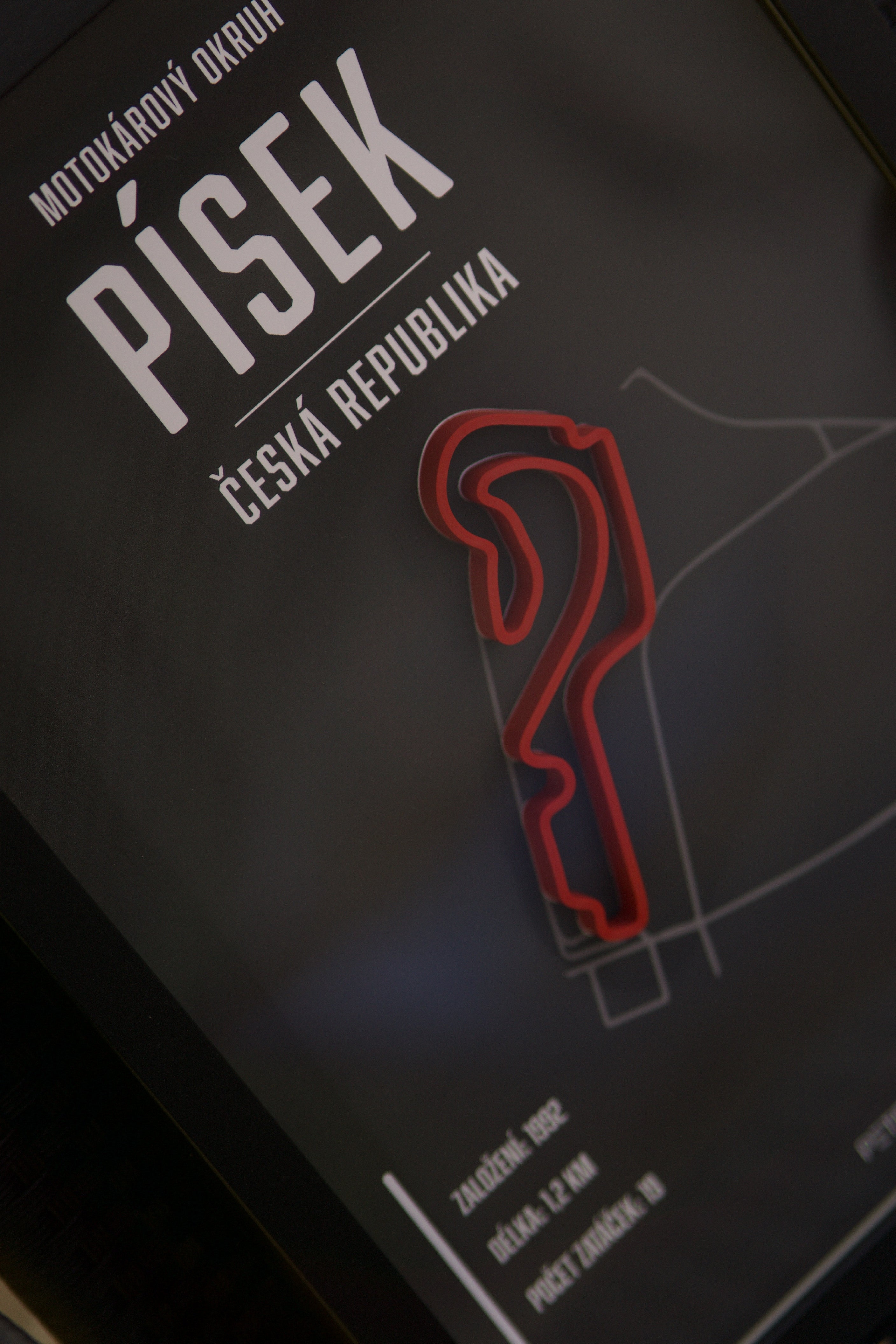 3D obraz Motokárový okruh Písek