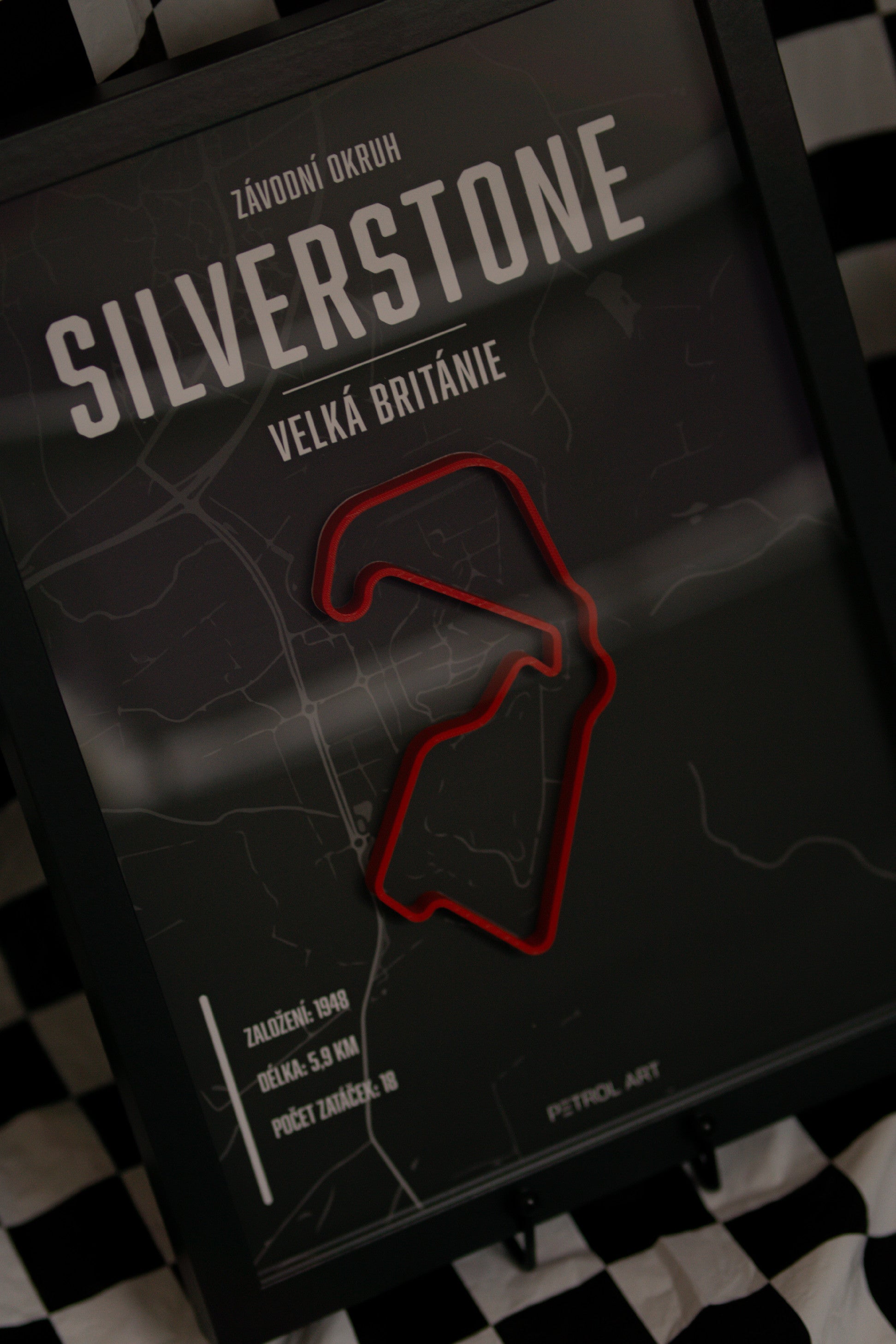 3D obraz závodní okruh Silverstone