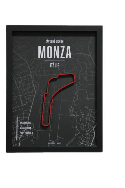 3D obraz závodní okruh Monza